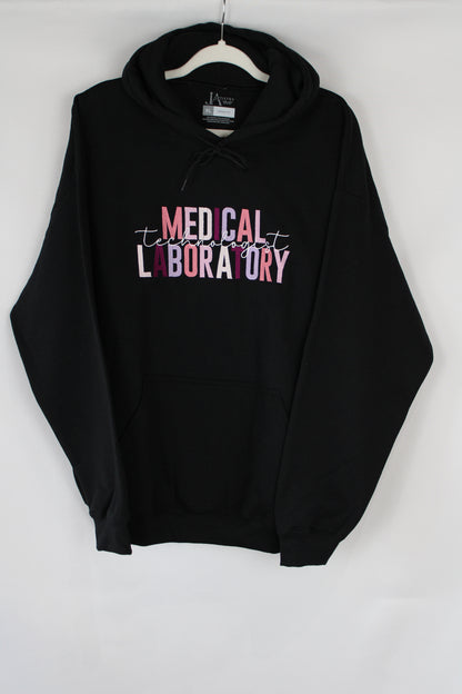 Medical Laboratory Technician Black Hoodie (XL)