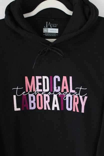 Medical Laboratory Technician Black Hoodie (XL)